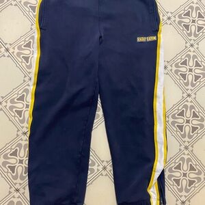 Vintage Phat Farm Navy sweats with Yellow and White Stripes